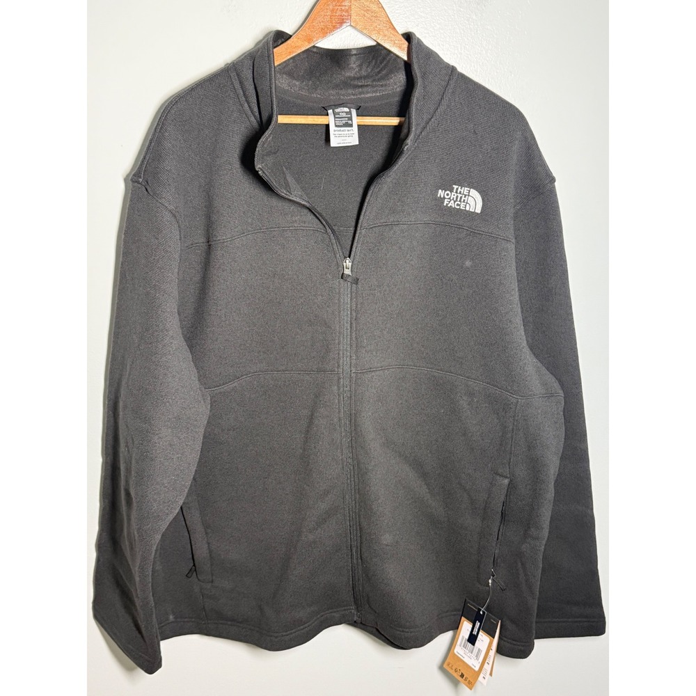 The North Face Mens XXL Circular Design Full Zip Jacket Asphalt Grey NF0A7UJF